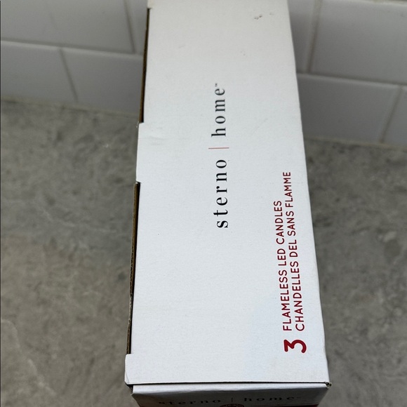 Sterno Home Red Flameless LED Candles Set. Realistic Wick design. 5 hr timer New - Picture 6 of 6